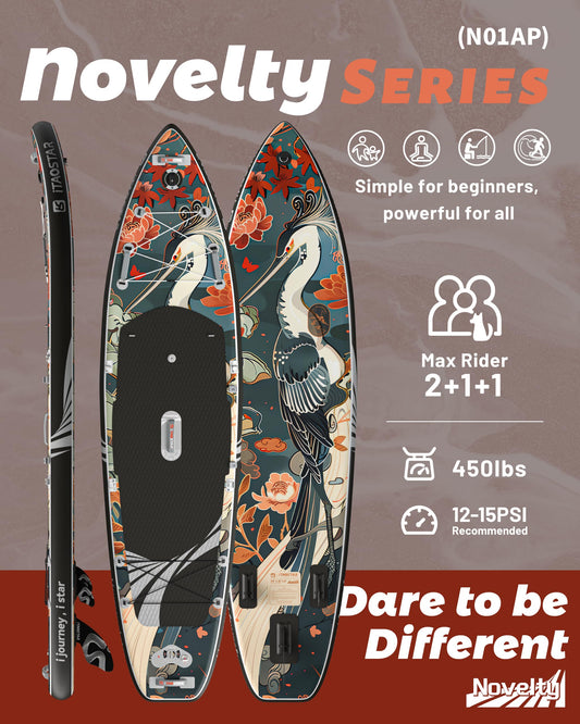 iTAOSTAR N01AP 11'6" inflatable SUP with seat, stable yoga/surf/fishing board kit