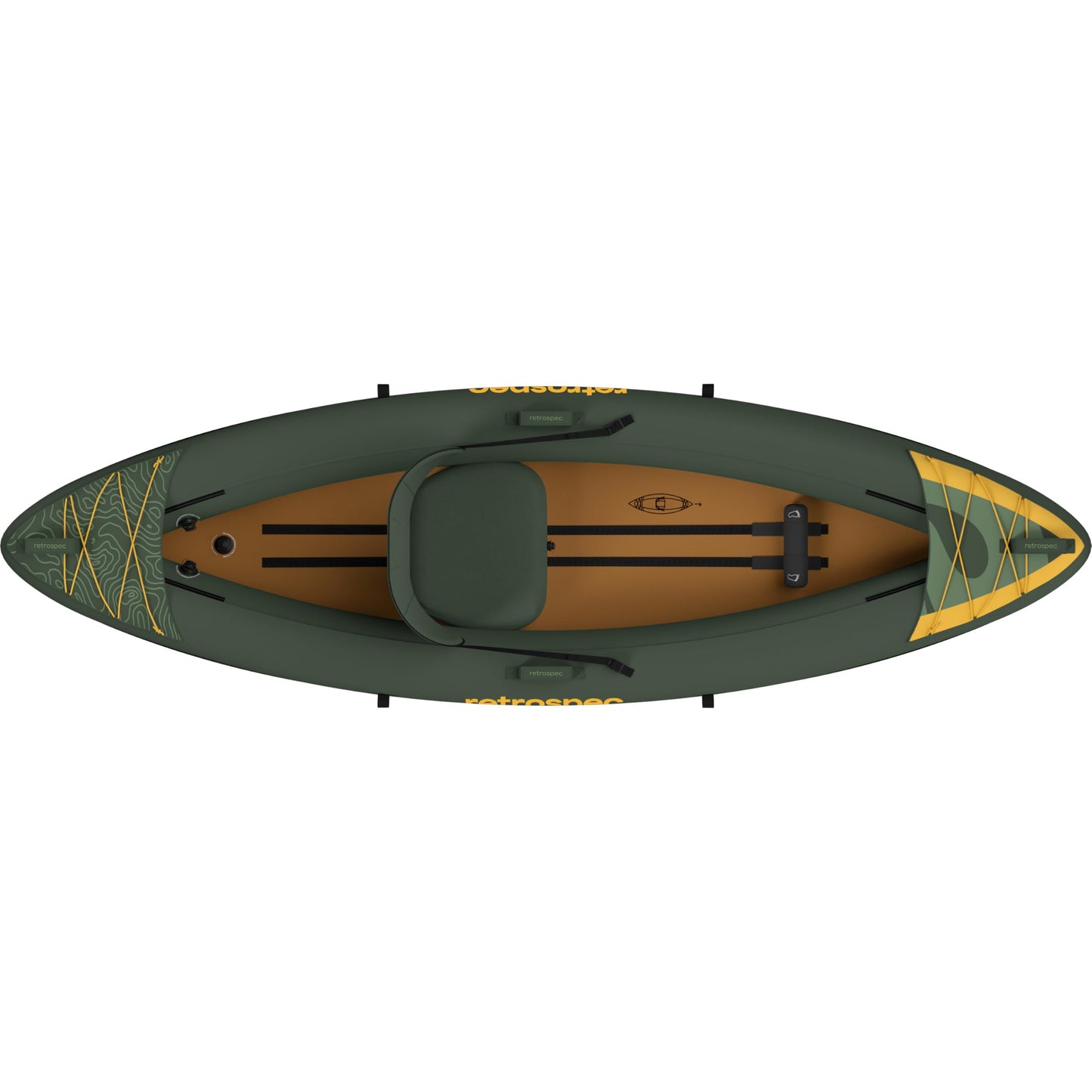 Retrospec Coaster inflatable kayak, single/tandem options, portable, pump, paddle, carry bag