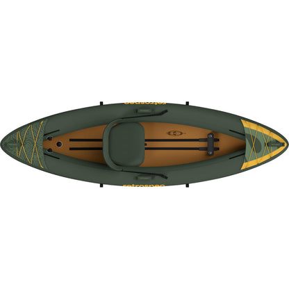 Retrospec Coaster inflatable kayak, single/tandem options, portable, pump, paddle, carry bag