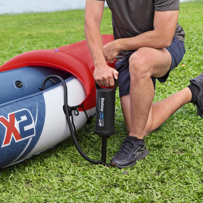 Bestway Hydro-Force Rapid X2 inflatable 2-person kayak, paddles, pump, removable fins