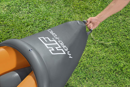 Bestway Hydro-Force Rapid X3 inflatable kayak set, 3-person, paddles, pump, fins, carry bag